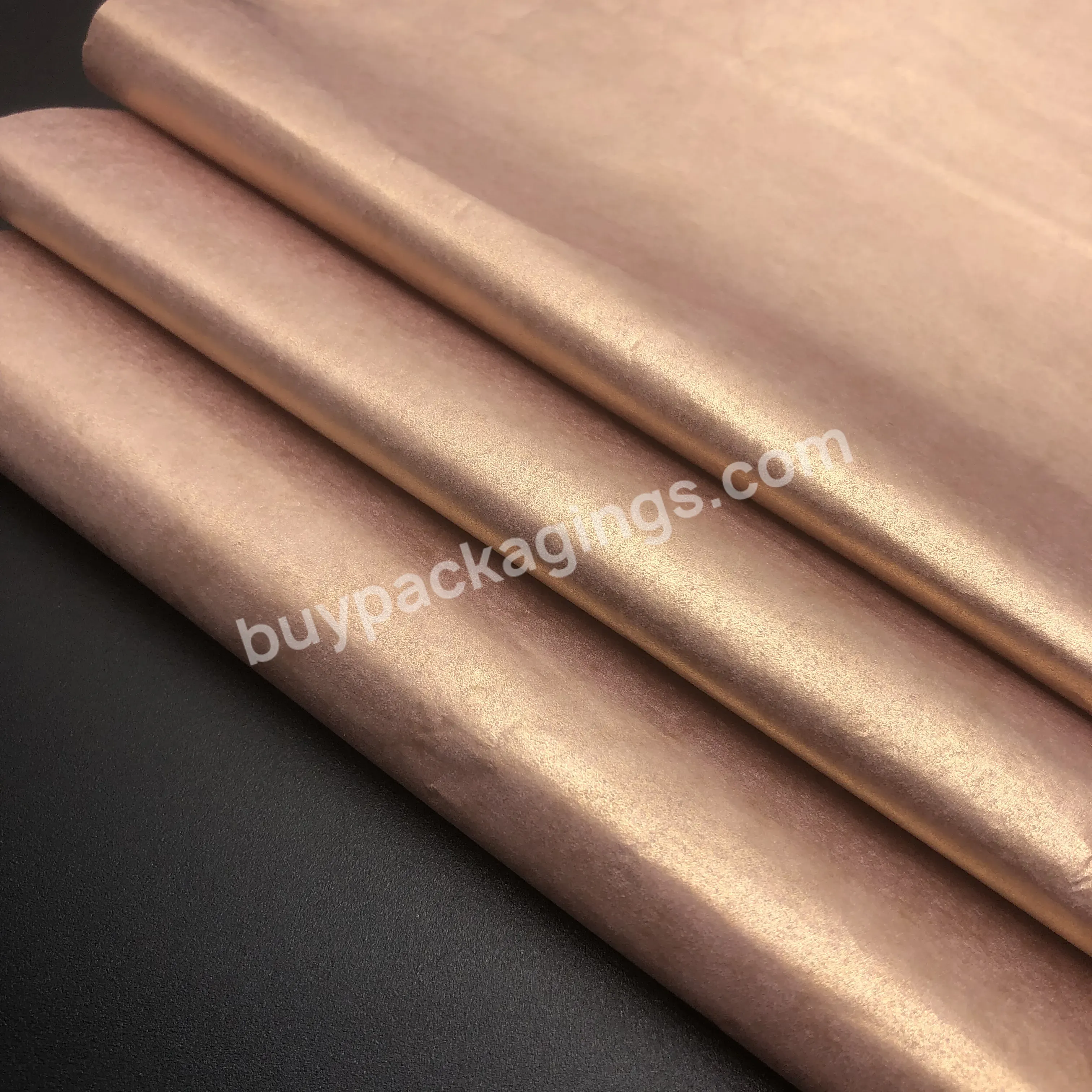 8. Custom 17g Plain Gold Tissue Paper /rose Gold Tissue Paper / Silver Tissue Paper In 50*70cm Without Logo