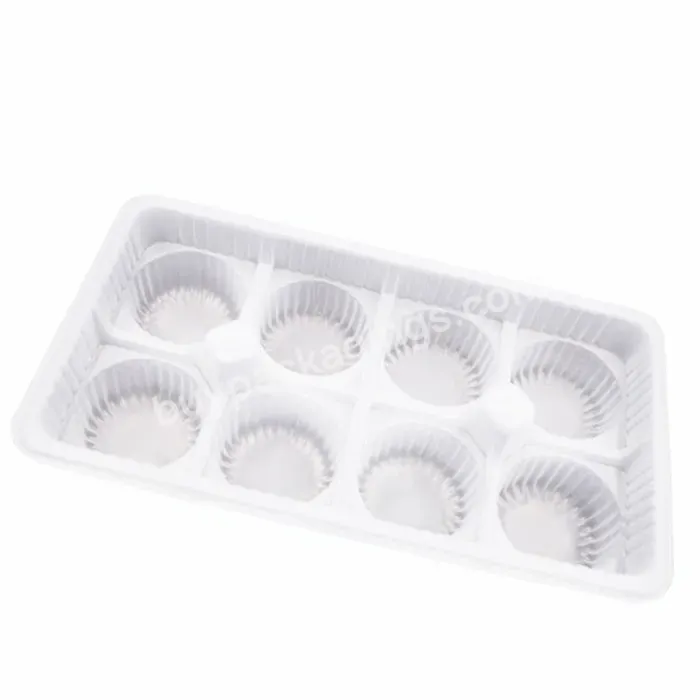 8 Holes Plastic Blister Cake Mochi Packaging Tray Customized Pastry Cookie Blister Tray Packaging