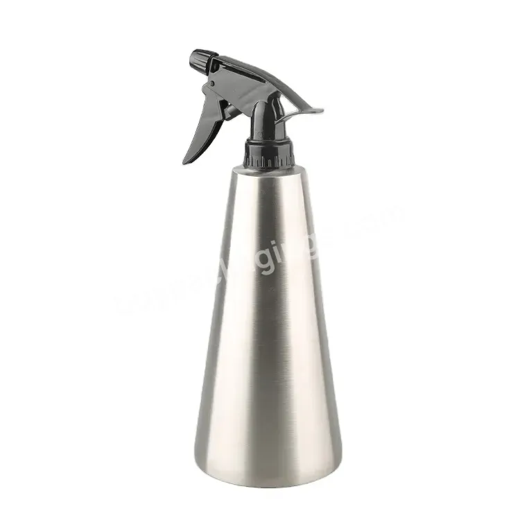 800ml 27oz 304 Stainless Steel Empty Trigger Mist Sprayer Metal Detergent Bottle For Cleanser