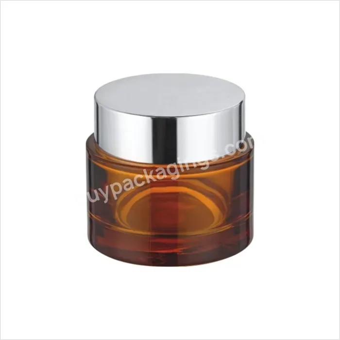 80g Cosmetic Jars Frosted Double Wall Glass Jar With For Cream Jar Cosmetic Packaging