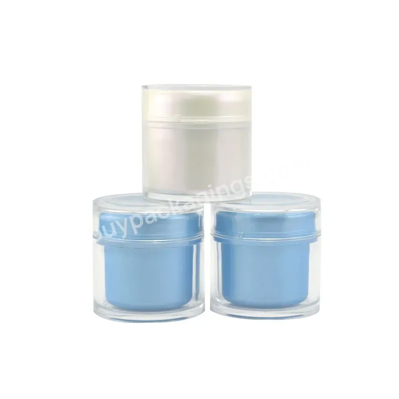 80g Wholesale High Quality Plastic Cream Jar Acrylic Sleeping Mask Jar Leave-in Right Angle Rounded Corner Mask Bottle