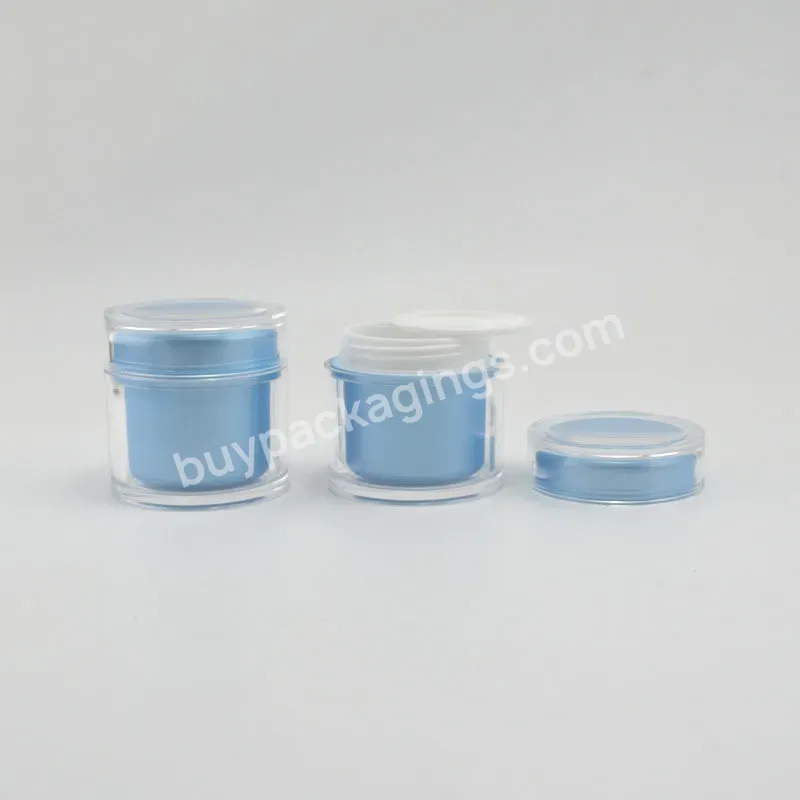 80g Wholesale High Quality Plastic Cream Jar Acrylic Sleeping Mask Jar Leave-in Right Angle Rounded Corner Mask Bottle