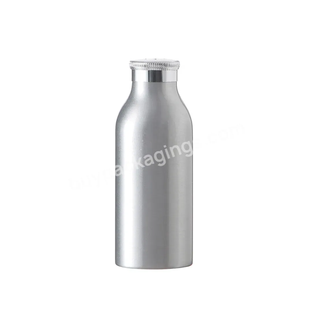 80g/100g/100g Recyclable Natural Silver Aluminum Powder Shaker Bottle