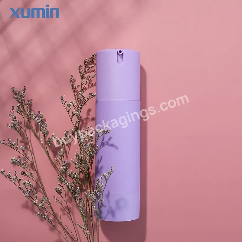 80ml 100ml 120ml Plastic Purple Skin Care Bottle 4oz Cleanser Bottle Purple Airless Pump Bottle For Lotion Packaging