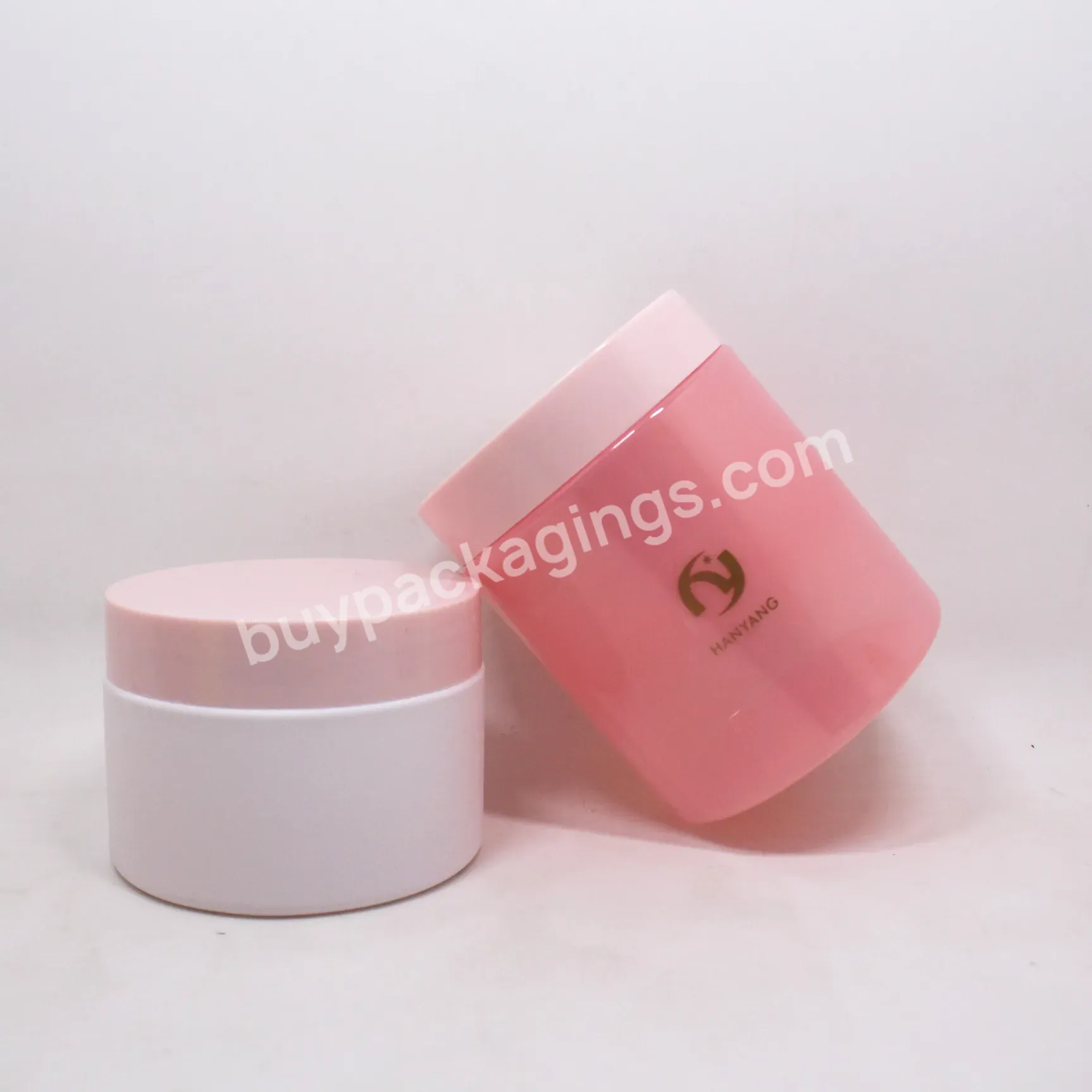 80ml 100ml 5oz 4oz 200g 250ml 300ml Empty Matt Pink Blue Green Face Cream Frosted Body Lotion Container Pet Cosmetic Plastic Jar