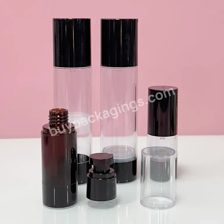 80ml 100ml Black Airless Bottle 100ml Airless Pump Bottle Cosmetics Packaging Containers