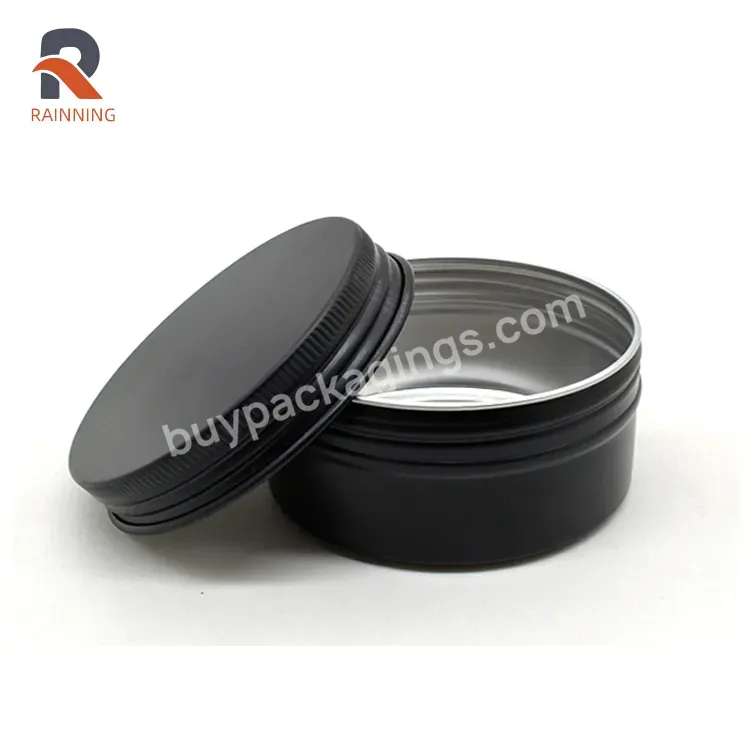 80ml Black Aluminum Tin Cans,Candle Metal Tin Container With Factory Price