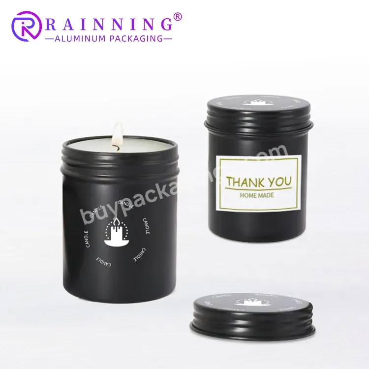 80ml Of Aluminum Tin Cans Aluminum Canister Candle Tin Packaging With Good Airtight