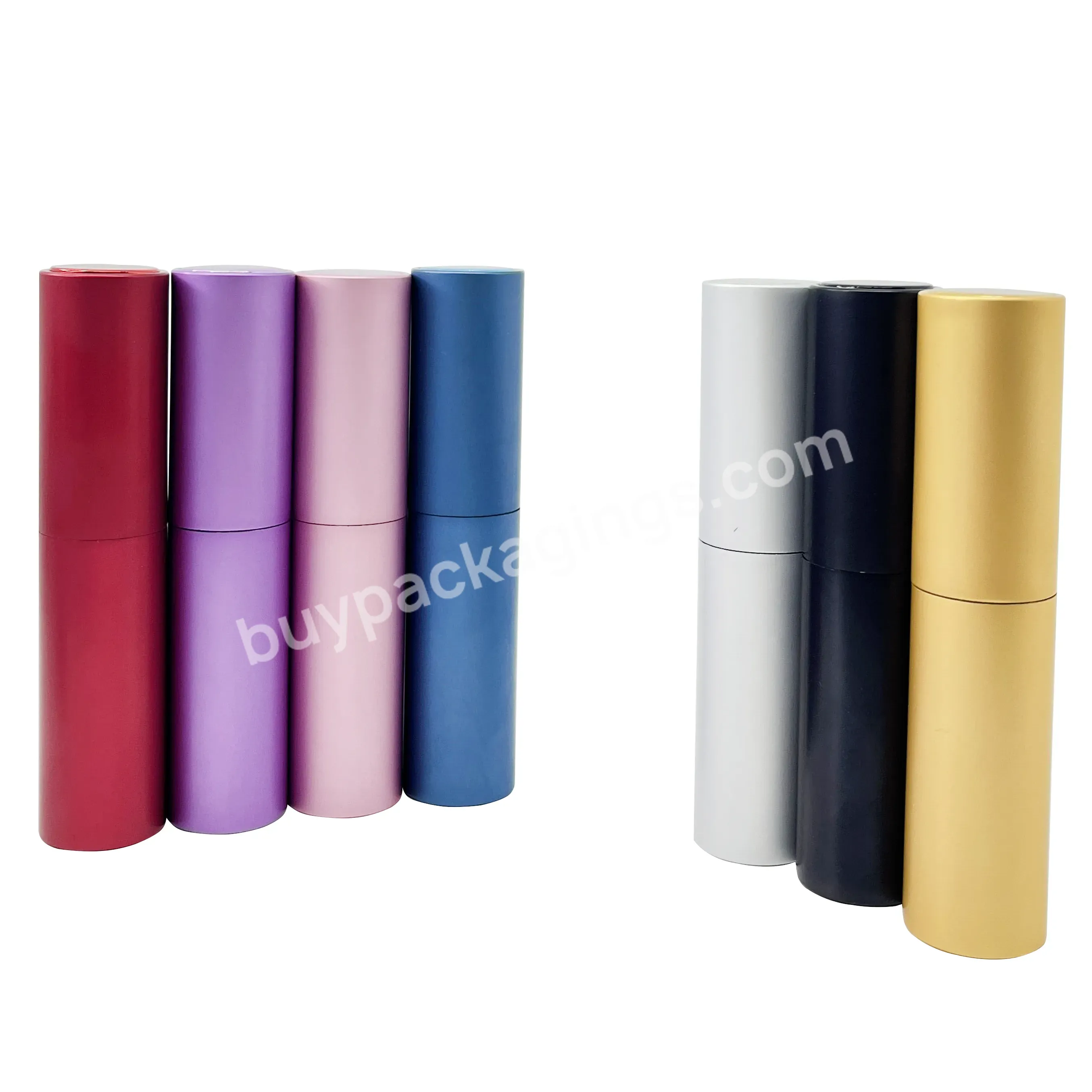 8/10ml Wholesale Aluminum Shell Rotary Spray Bottle Glass Perfume Bottle Glass Liner Portable Oral Bottling Perfume Bottle