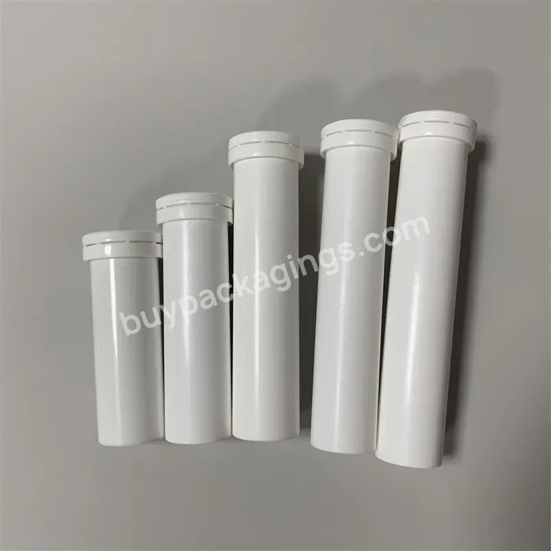 85mm 99mm 103mm 125mm 145mm Height Effervescent Tablets Packaging Tube Plastic Pp Vitamin C Bottle With Desiccant Spiral Cap