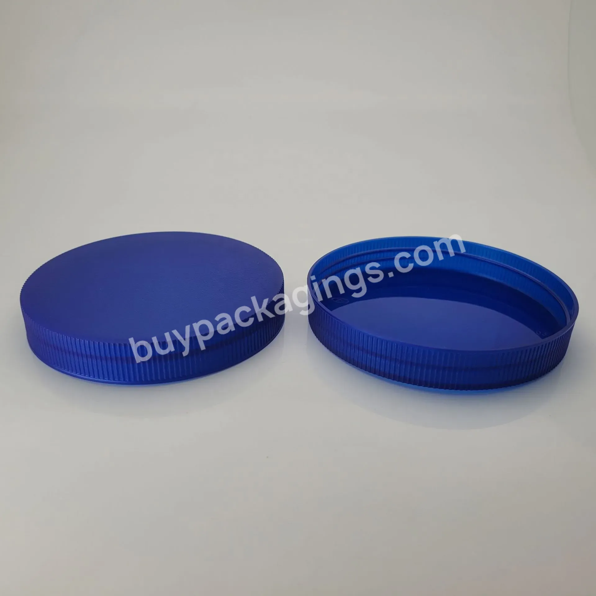 89mm 89/400 Big Large Plastic Pp Ribbed Screw Cap Lid For Cosmetic Pet Jar Container