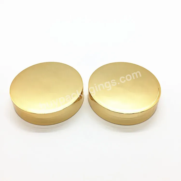 89mm Wide Mouth Shiny Golden Plastic Pp Screw Cap For Cream Jar