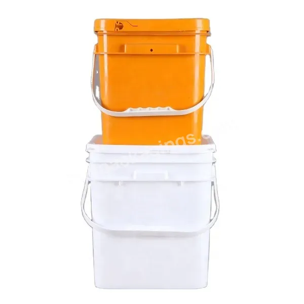 8l/10l /12l/15l/20lhigh Quality Square Rectangle Plastic Bucket/drum/pail/container With Lid