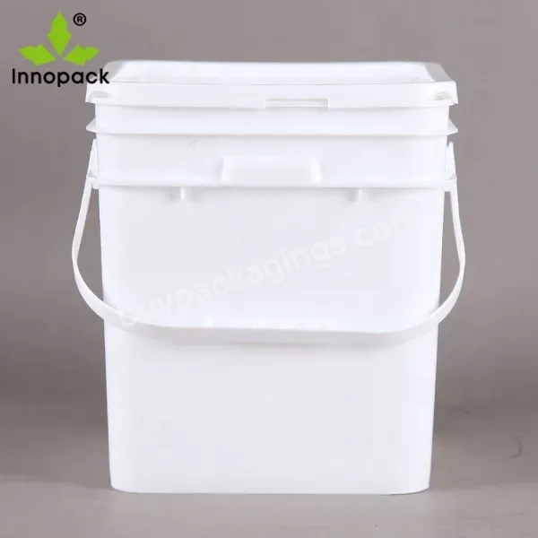 8l/10l /12l/15l/20lhigh Quality Square Rectangle Plastic Bucket/drum/pail/container With Lid