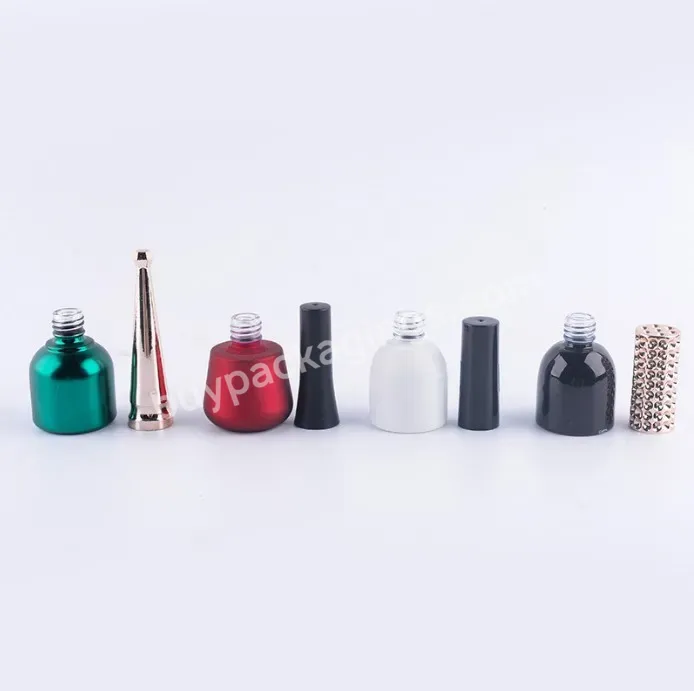 8ml 10ml 15ml High Quality Round Cosmetic Healthy And Environmentally Friendly Nail Polish Bottle With Brush With Tip Cap