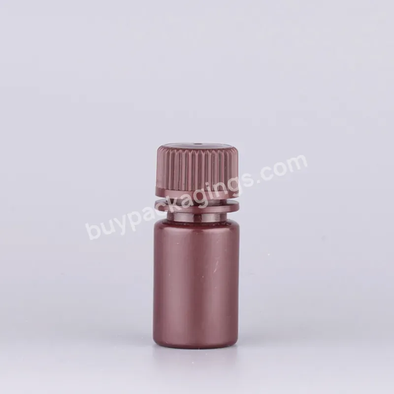 8ml 15ml 30ml 60ml 125ml 250ml 500ml 1000ml Hdpe Brown Light-proof Reagent Bottle With Wide Mouth