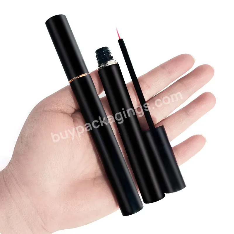 8ml Full Shiny Matte Pink Black Eyeliner Bottle Aluminium Empty Round Lip Gloss Tubes With Wands Mascara Container