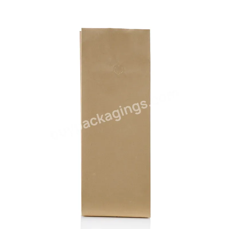8oz 16oz 32oz Open Top Coffee Dried Organ Fruit Chocolate Storage Bag Heat Seal Four Side Gusset Bag With Valve