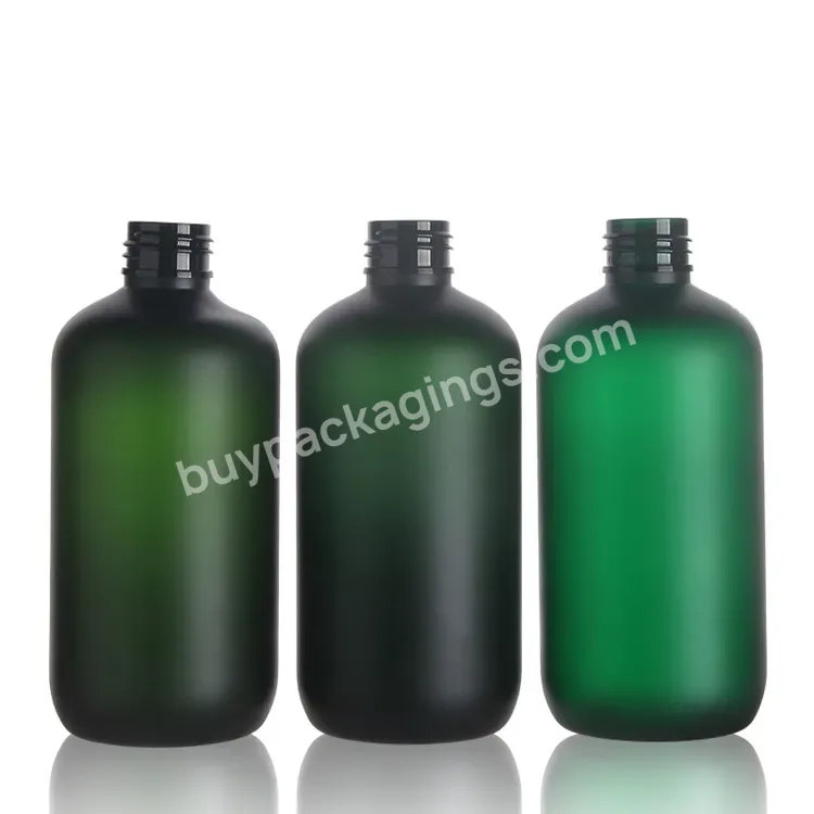 8oz 16oz Boston Round Plastic Bottle With Plastic Lotion Pump For Hand Washing