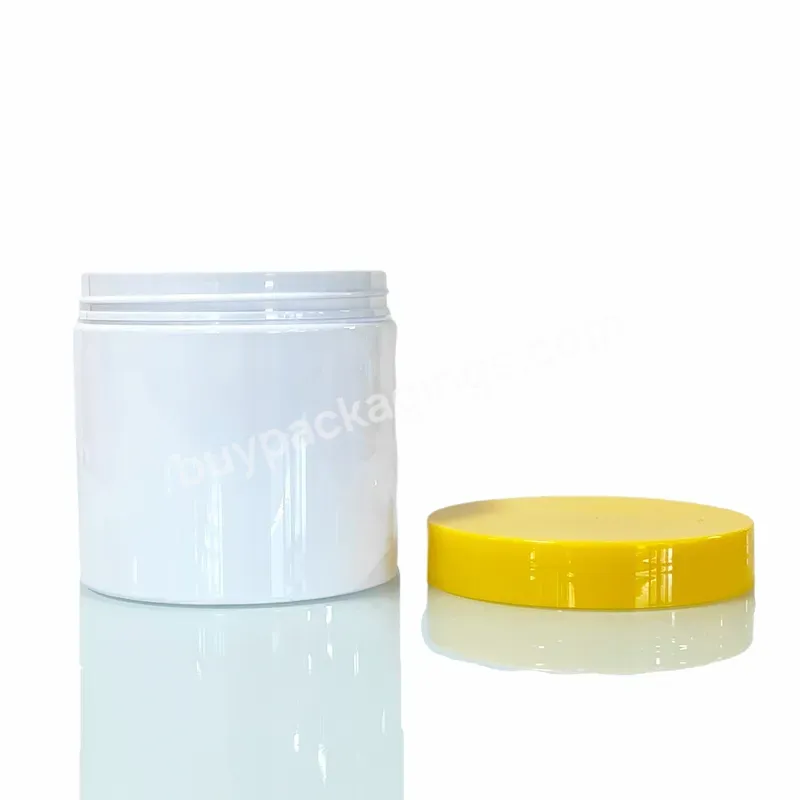 8oz Cosmetic Jars With Lids 250ml 300ml 16oz 500ml 1000ml Cosmetic Container Body Butter Jars White Pet Plastic