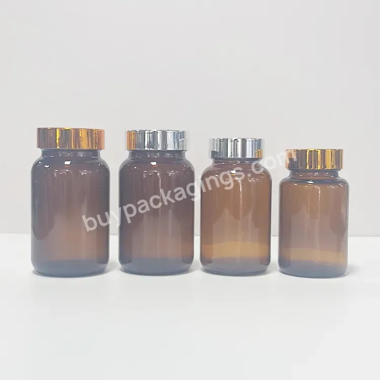 8oz Wide Mouth Amber Glass Packer Bottle 250ml Chemical Reagent Bottles