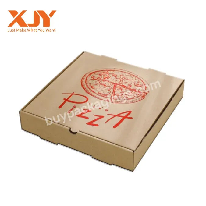 9 12 14 15 16 Inch Custom Printed Food Packaging Black Pizza Box Supply Customised Cheap Pizza Boxes