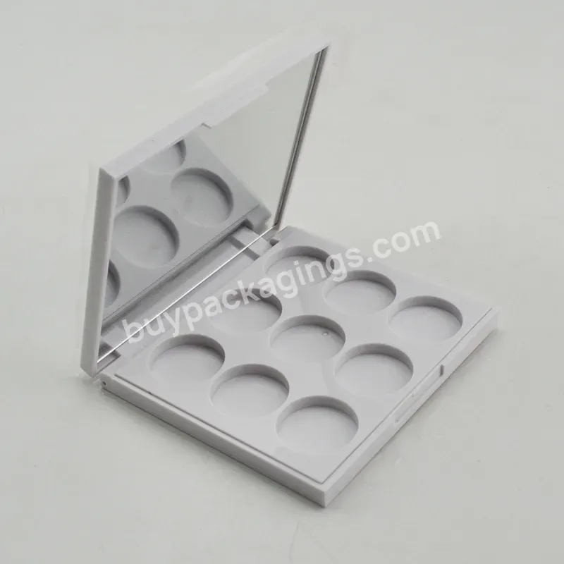 9-color Quicksand Hot Sale Makeup Cosmetic Empty Custom Private Label Eyeshadow Case Packaging Palette