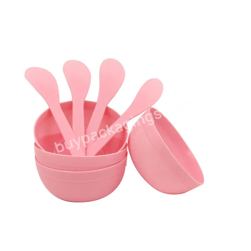 90*45mm Wholesale Mask Bowl Mask Stick Set Beauty Stirring Spoon Modulator Stick Two-piece Beauty Tool