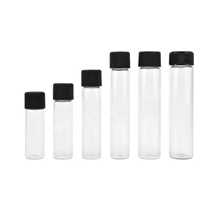 90mm 120mm 116mm 125mm Transparent Straight Side Test Tube Flat Bottom /round Bottom Glass Tube With Cork