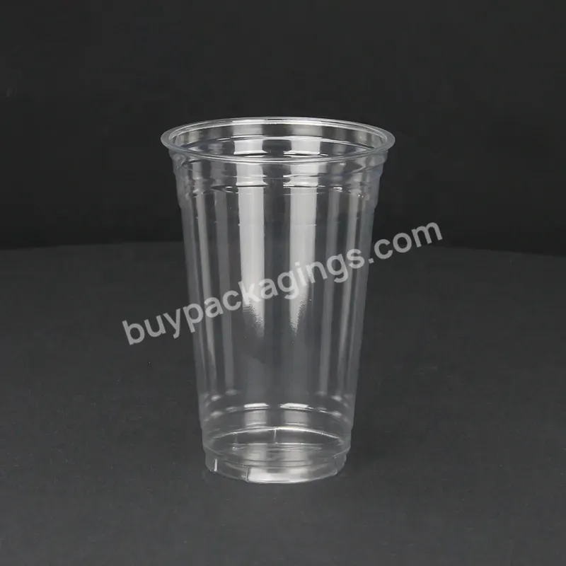 98mm 32oz Disposable Custom Clear Pla Pet Pp Milkshake Plastic Pet Yogurt Cup With Lid