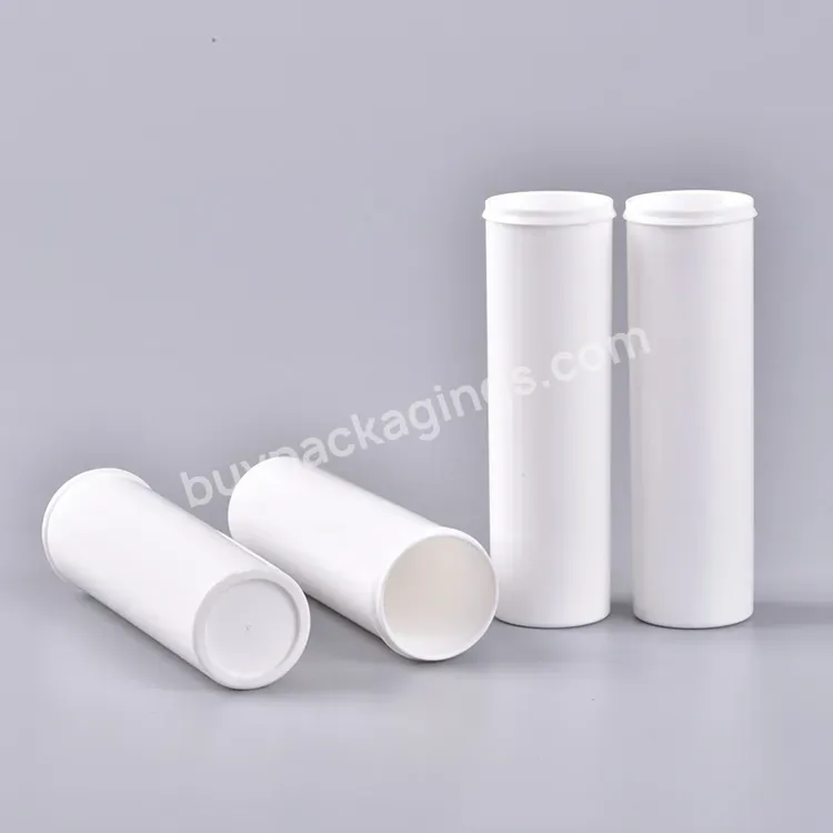 99mm Milk Tablet Plastic Tube Effervescent Tablet Bottle With Desiccant Cover Pill Plastic Tube Packaging