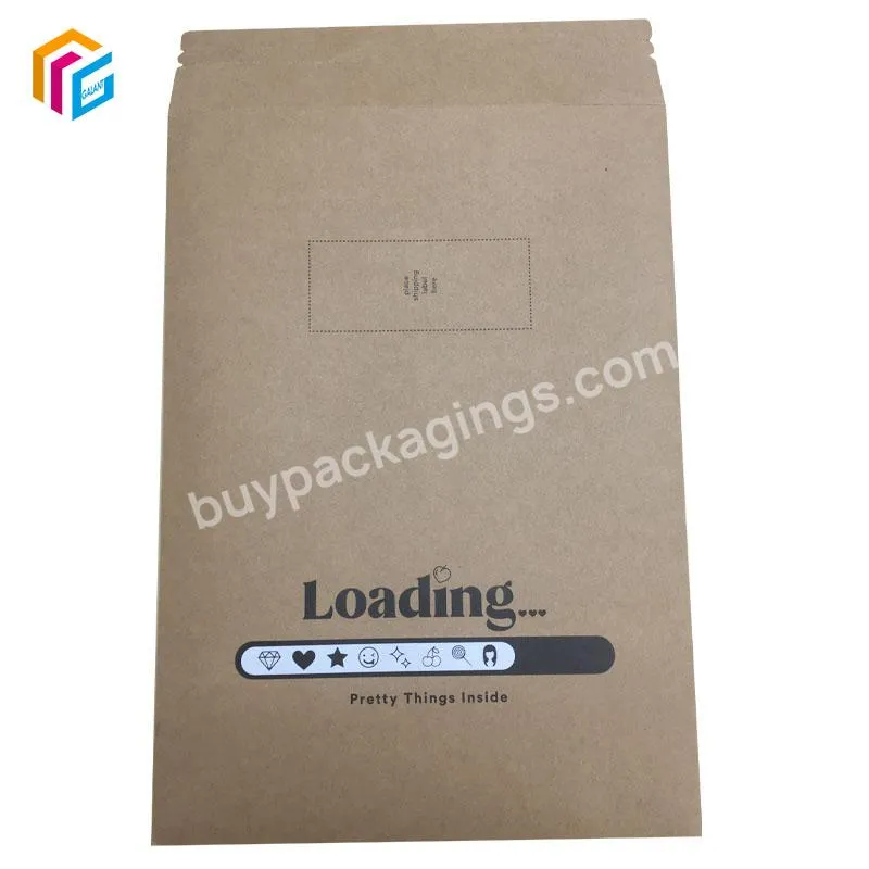 A4 Brown Kraft Paper File Document Holder Envelopes Bags Storage Organizer With Self-Sealed