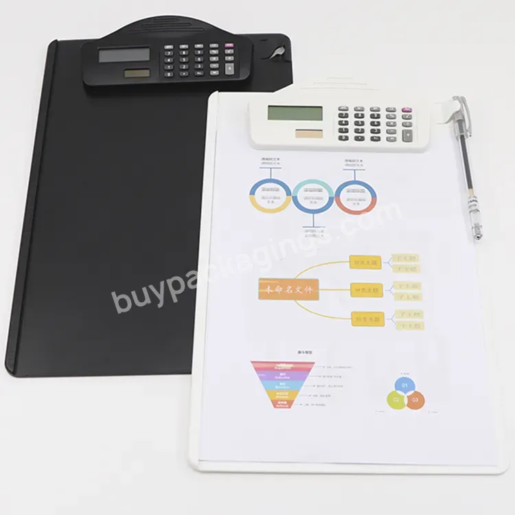 A4 Writing Clipboard With Mini Calculator Customized Student Teacher Exam Pad Clipboard School Office Document Storage Clipboard