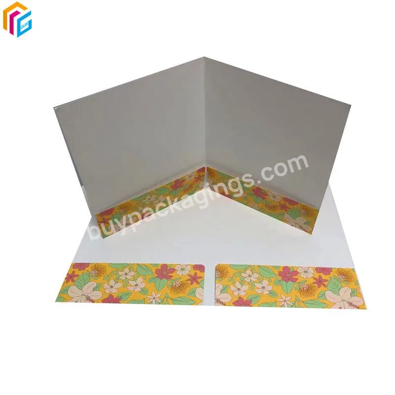 A4A5 customize printing paper folders document file folders presentation file folders with pockets