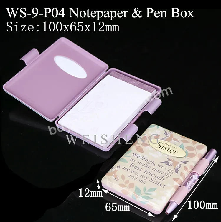 A5 Notebook Case Set With Metal Roller Pen Blank Memo Notes Box With Sticky Notepad Holders Note Pad Box Sticky Note Box