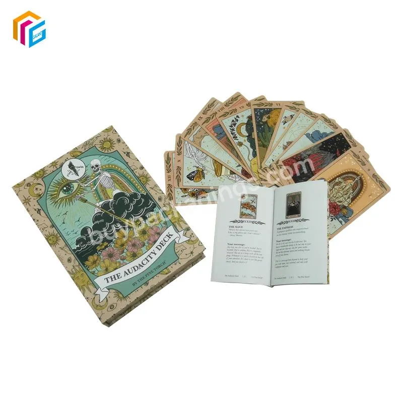 Accept Custom Printing Wholesale Oracle Deck Classic Tarot Cards With Guide Book