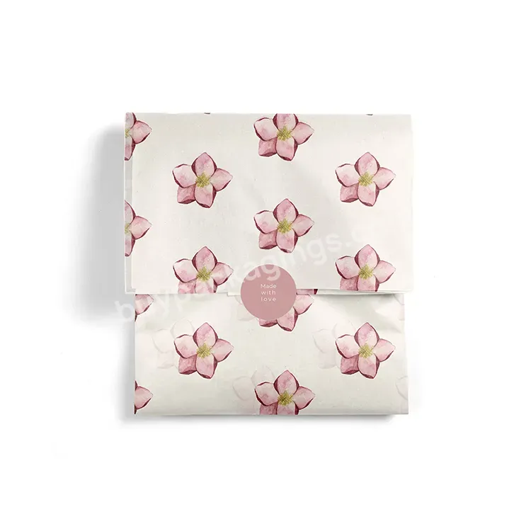 Acid Free Packaging Tissue Paper For Small Business Packaging Paper Tissue Custom White Tissue Wrapping Paper With Pink Logo