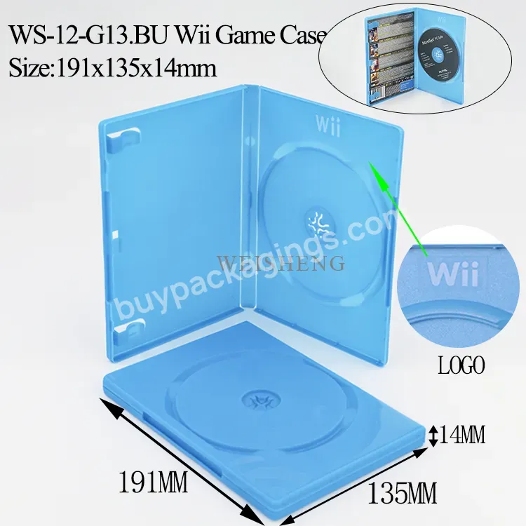 Acrylic Display Other Game Accessories Gaming Cd Case Plastic Adventure Disc Replacement 14mm Game Box For Nintendo Wii U