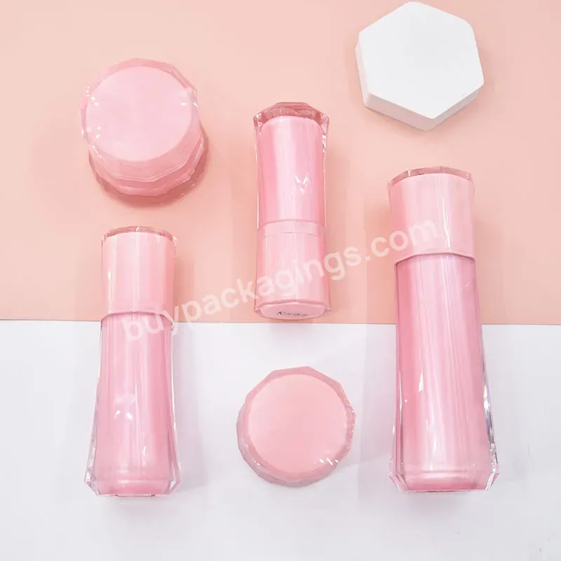 Acrylic Makeup Bottle Set Vacuum Press Emulsion Spray Separate Bottling Skin Care Mask Cream Lotion Bottle