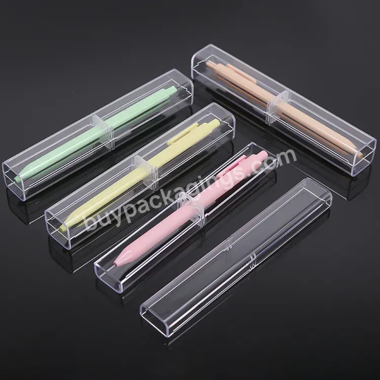 Acrylic Pen Holder Case Plastic Jewelry Present Boxes Business Birthday Ballpoint Pen Packaging Box Diamond Pens Gift Case