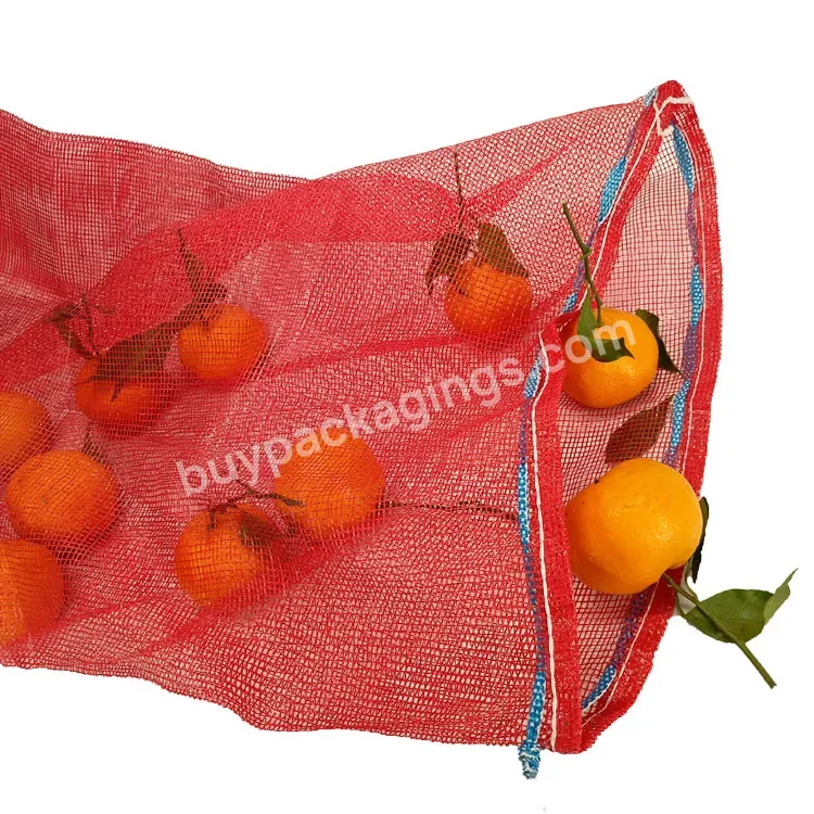 Africa Morocco Agricultural Usage Pp Plastic Red Mesh Bag For Onions Packaging