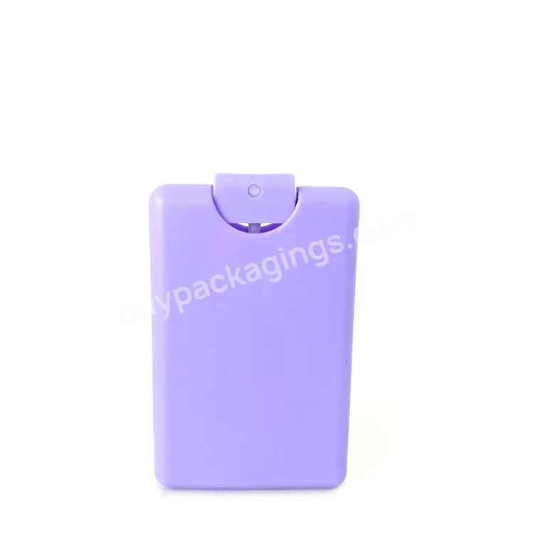 Air Freshener 20ml Empty White Portable Hand Sanitizer Bottles Pocket Credit Card Perfume Plastic Spray Bottle