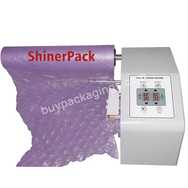 Air Packing Inflatable Air Packing Pillow Air Bubble Film Roll Wrap Making Automatic Gas Filling Mini Bag Seal Machine