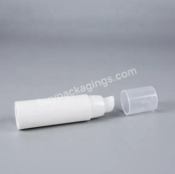 Airless Cosmetic Packaging Custom 15ml 30ml 50ml White Vacuum Cosmetic Lotion Serum Face Cream Foundation Airless Pump Bottle