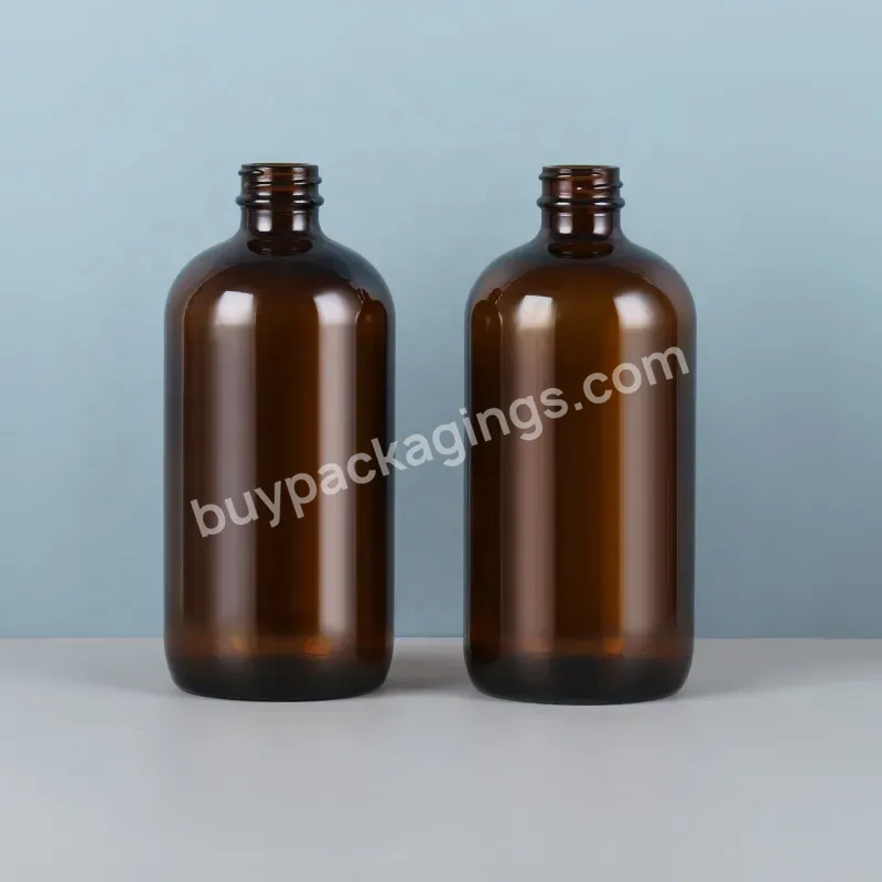 Airless Lotion Pump Bottle Amber Foam Soap Dispenser Glass Cosmetic Lotion Dispenser Bottle With Shampoo