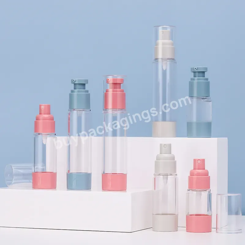 Airless Pump Bottle 15ml 30ml 50ml White Airless Spray Bottle 15 Ml 30 Ml 50 Ml Plastic Lotion Cosmetic Airless Bottles