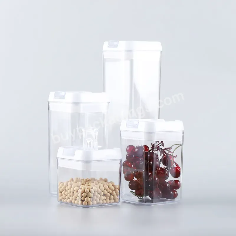 Airtight Seal Glass Food Storage Jar 0.5l 0.8l 1.2l 1.7l Kitchen Food Storage Bottle