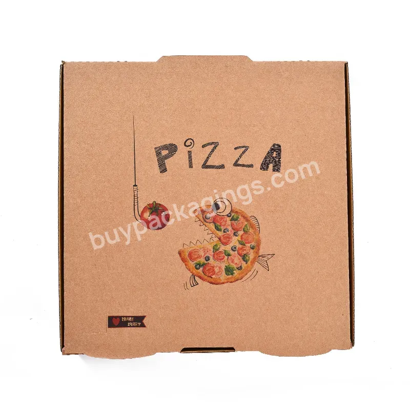 All Sizes Biodegradable Custom Cheap Pizza Box With Logo Corrugated Custom Pizza Box Wholesale Box For Pizza