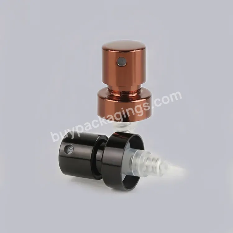 Aluminium Crimp Fine Mist Spray Pump Various Sizes 18mm 20mm Crimpless Perfume Pump - Buy Crimpless Perfume Pump,Perfume Cap,Gold Mist Sprayer.