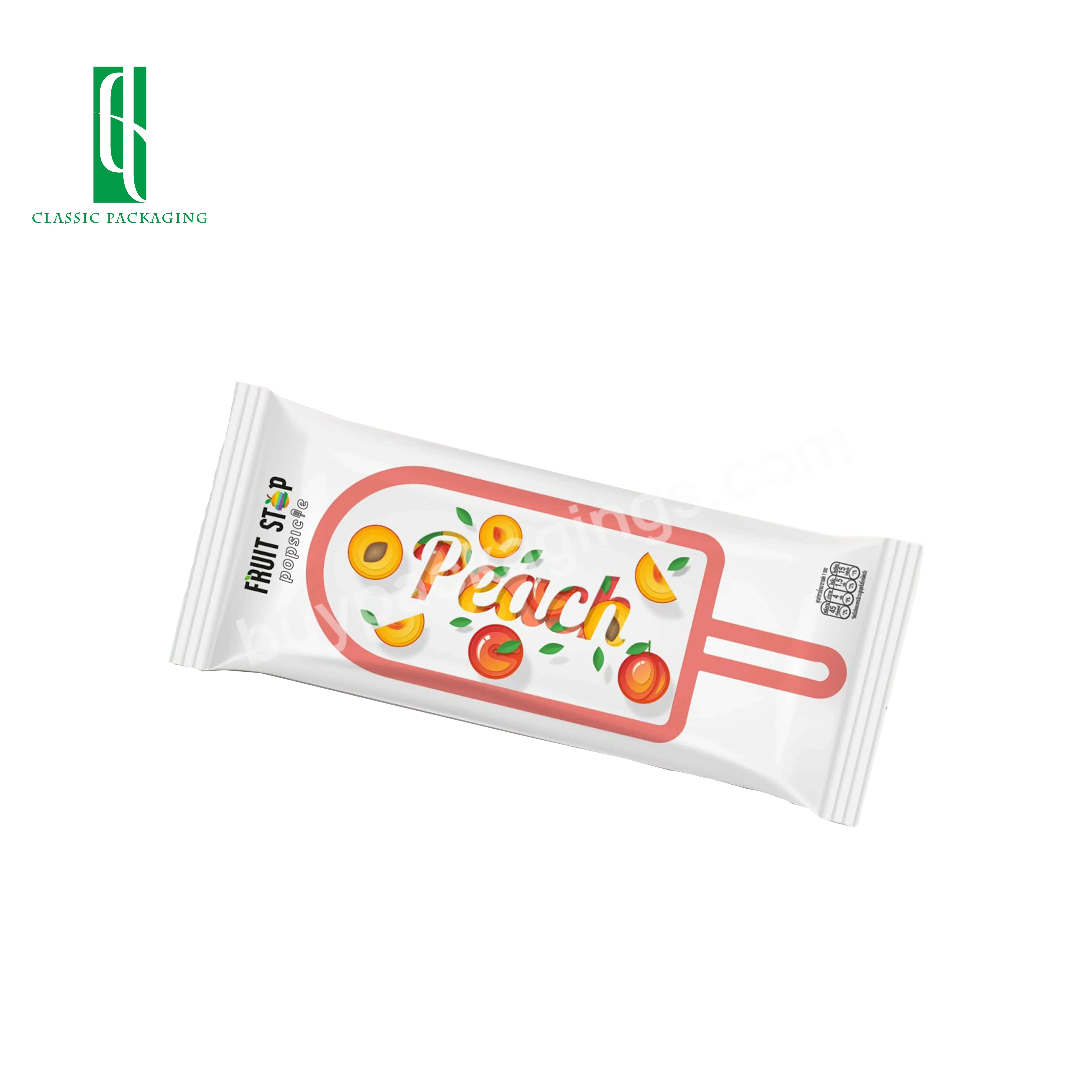 Aluminium Foil Bags For Ice Cream Heat Seal Ice Lolly Bag Biodegradable Popsicle Packaging Bag